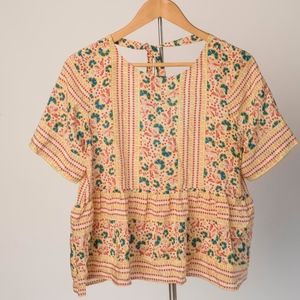 Anthropologie - Lauren Moffatt Yellow Blouse